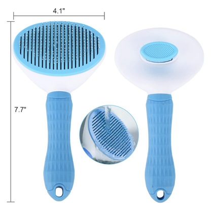 Pet Grooming Brush – One-Click Self-Cleaning Design