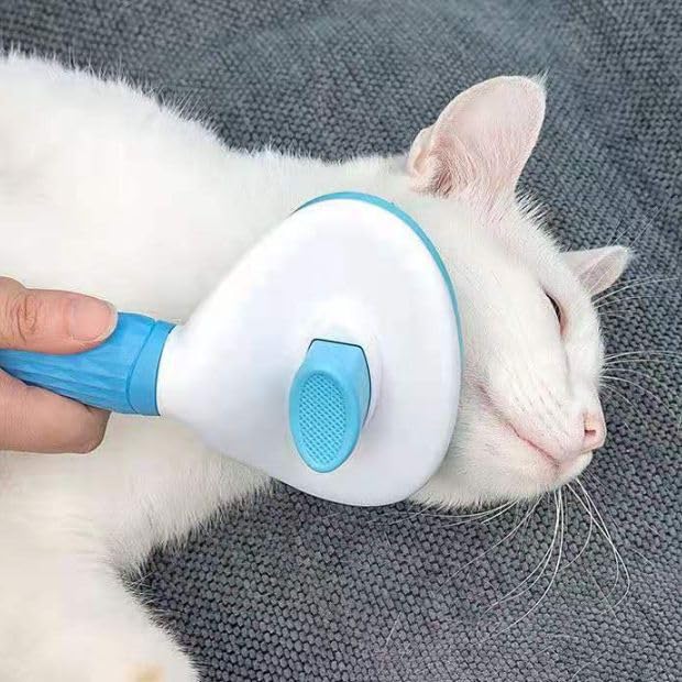 Pet Grooming Brush – One-Click Self-Cleaning Design