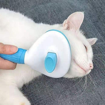Pet Grooming Brush – One-Click Self-Cleaning Design