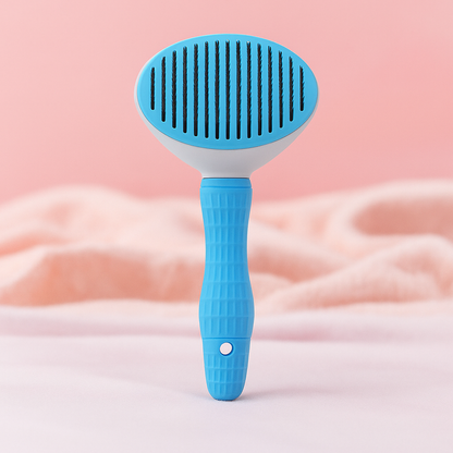 Pet Grooming Brush – One-Click Self-Cleaning Design