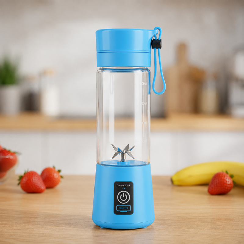 USB Rechargeable • 6 Blades • Safety Lock • Portable Smoothie & Juice Maker