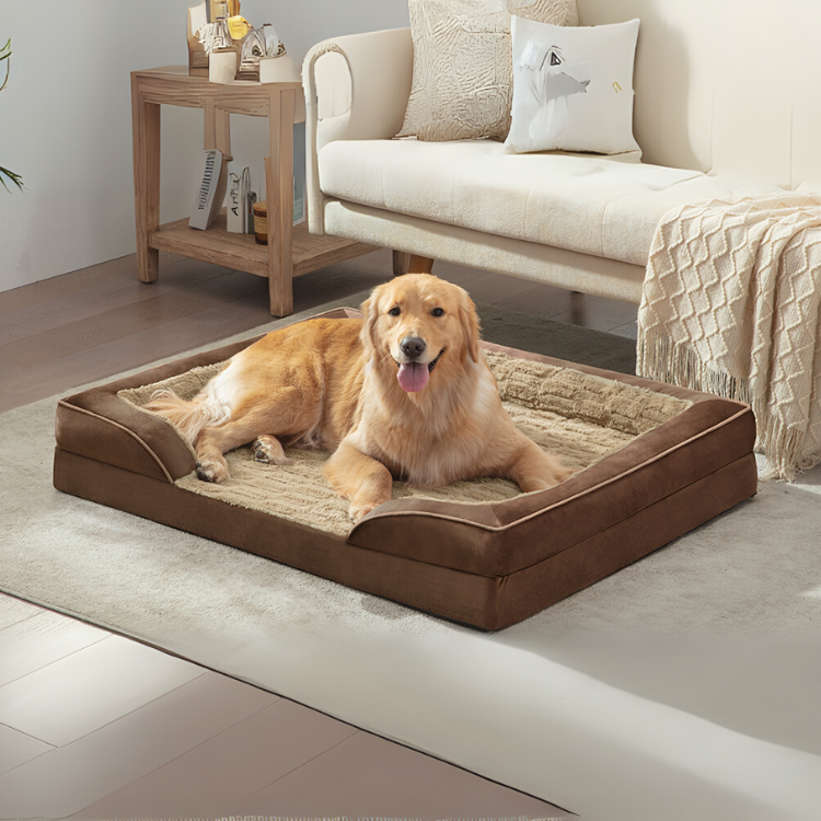 Orthopedic Dog & Cat Beds, Washable Waterproof Cover, Pet Sofa Bed