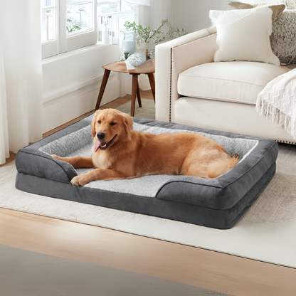 Orthopedic Dog & Cat Beds, Washable Waterproof Cover, Pet Sofa Bed