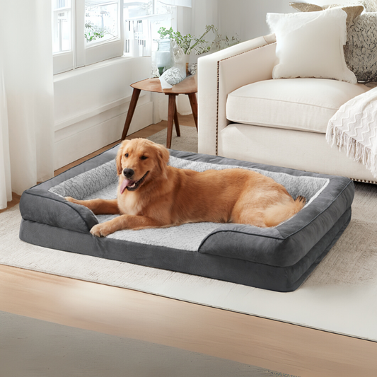 Orthopedic Dog & Cat Beds, Washable Waterproof Cover, Pet Sofa Bed