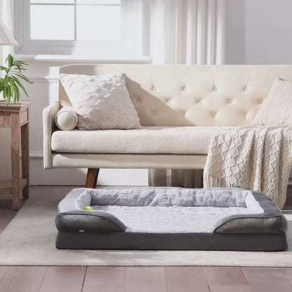 Orthopedic Dog & Cat Beds, Washable Waterproof Cover, Pet Sofa Bed